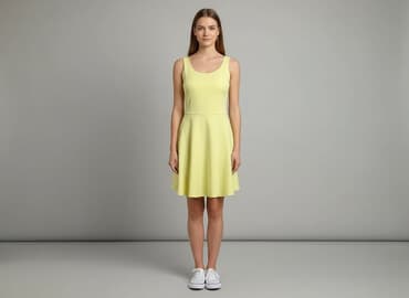 shein zolta sukienka: Sukienka damska, rozmiar S — 5