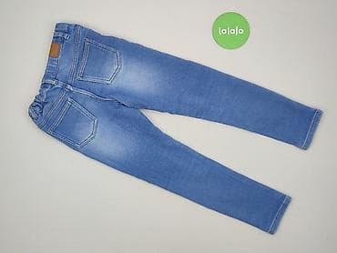 czerwona bluza pull: Spodnie jeansowe, Sinsay, 9 lat, 128/134, stan - Bardzo dobry — 3