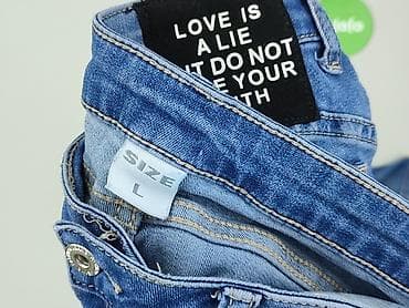 rwane jeansy: Jeansy damskie, rozmiar L — 4