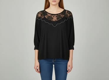 czarna bluza 134: Bluzka damska, rozmiar M — 7