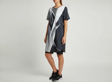 sukienka w geometryczne kształty: Sukienka damska, rozmiar M — 5