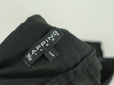 zara spodnie czarne szerokie: Spodnie materiałowe damskie, rozmiar L — 4