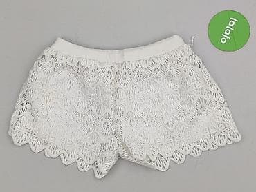 biale spodnie materialowe: Szorty damskie, rozmiar S — 2