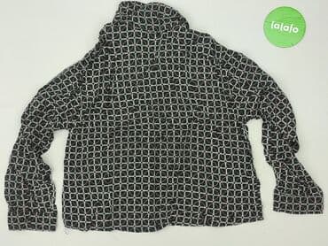 koszula damska w geometryczne wzory: House, Women`s shirt, size M — 4