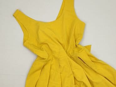 sukienki na wesele z narzutką żółta: Sukienka damska, rozmiar S — 2