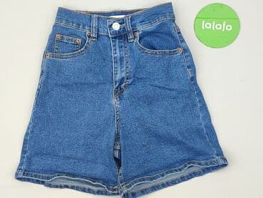 spodenki jeansowe z wysokim stanem pull and bear: PULL&BEAR, Szorty damskie, rozmiar 2XS — 2