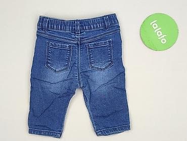 hm top bialy: Spodnie jeansowe, F&F, 1-3 m, stan - Idealny — 3