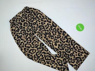 leopard print jeans: Leopard, Spodnie materiałowe damskie, rozmiar S — 3
