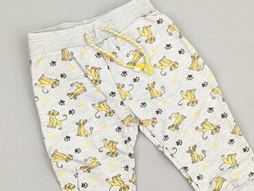 czarne spodnie woskowane: Sweatpants, Disney, 12-18 months, condition - Very good — 1