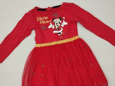 skórzana kurtka i futrzana kamizelka: Dress, Disney, 4-5 years, 104-110 cm, condition - Perfect — 1
