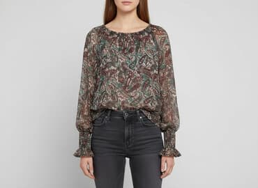 bluzki z szyfonowymi rękawami: Bluzka damska, rozmiar S — 1