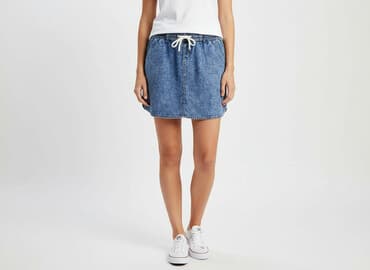 spodenko spódniczka jeans: Spódnica damska, rozmiar L — 7