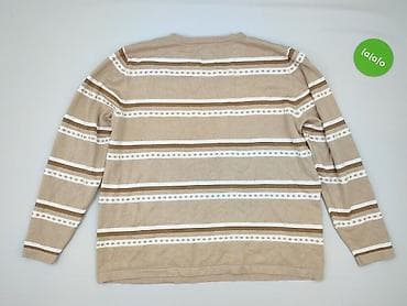 beżowy: Sweter damski, rozmiar 4XL — 3