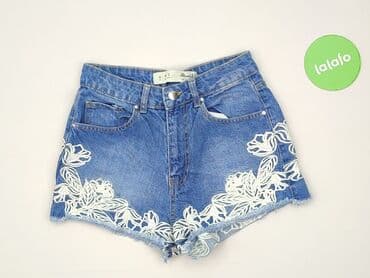 krótkie dopasowane spodenki: Denim Co, Shorts for women, size XS (EU 34) — 2
