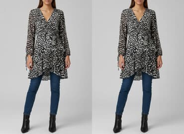 sukienka w koty damska: Sukienka damska, rozmiar S — 1