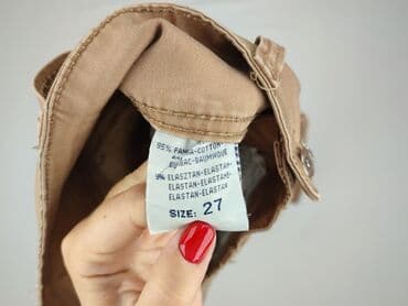 bershka spodnie brazowe: Spodnie materiałowe damskie, rozmiar S — 4