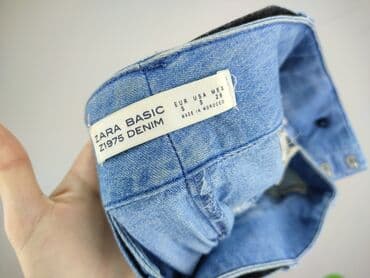 niebieska satynowa sukienka zara: Zara, Jeansy damskie, rozmiar S — 4