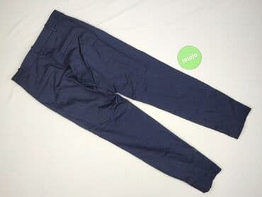 granatowe chinosy damskie: H&M, Spodnie materiałowe damskie, rozmiar S — 3
