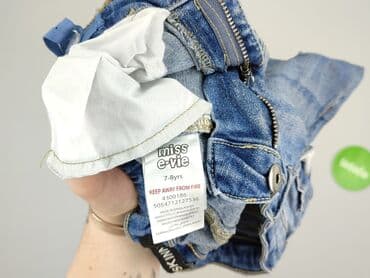 skórzana kurtka i futrzana kamizelka: Jeans, 8 years, 122/128, condition - Perfect — 5