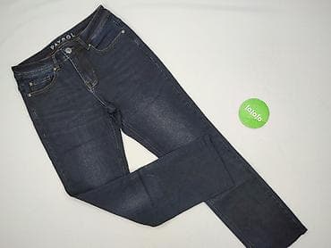 czarne cargo pull and bear: Jeansy dla mężczyzn, rozmiar S — 2