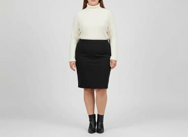 spódniczka z rozcięciami: Spódnica damska, rozmiar 4XL — 5