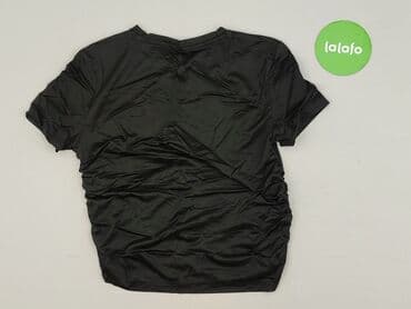 koszulka zolta w czarne paski: T-shirt damski, S — 3