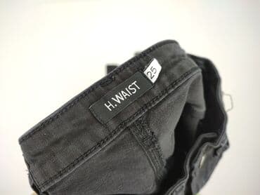 szare szerokie jeansy: Jeansy damskie, rozmiar 2XS — 4