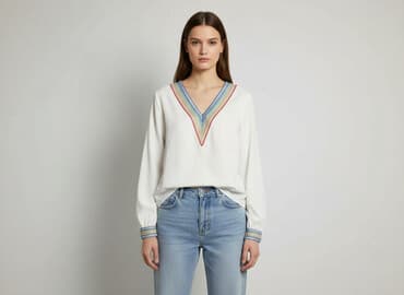 shein bluzka z dekoltem: Shein, Women's blouse, size S — 1