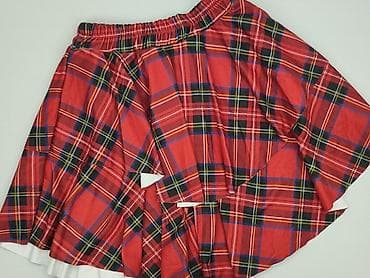 spódnica w kratę czerwona: Spódnica damska, rozmiar S — 1