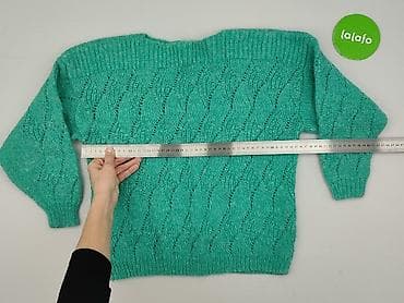 sweter dekolt serce: Hand Knitted, Sweter damski, rozmiar One size — 4