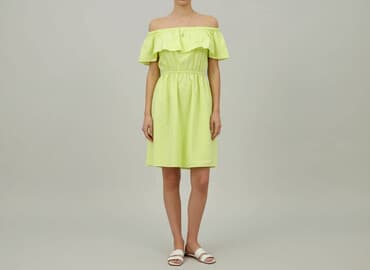 shein zolta sukienka: Sukienka damska, rozmiar S — 5