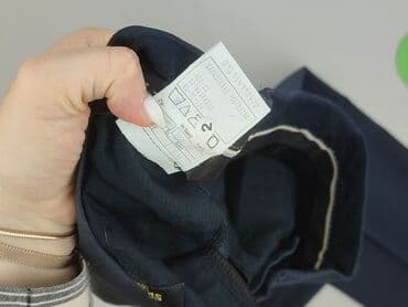 długość koszulki a wzrost: Spodnie materiałowe damskie, M — 5