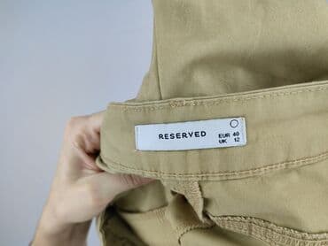 spodnie chino lidl: Reserved, Spodnie materiałowe damskie, L — 5