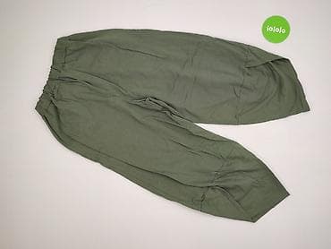 relaxy: Damskie spodnie typu baggy/haremki w kolorze khaki (oliwkowym). - — 3