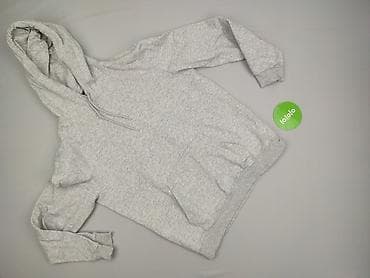 szara bluza hm: H&M, Bluza z kapturem damska, rozmiar M — 2