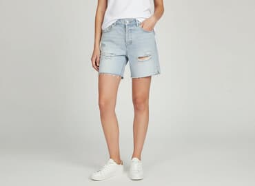 spodenki damskie jeansowe sinsay: Denim, Szorty damskie, rozmiar S — 6