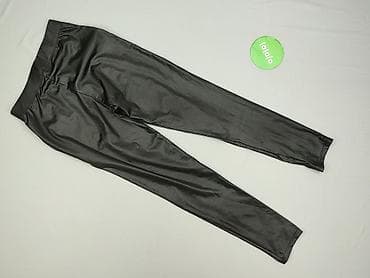 and jeggings: Legginsy Ze skóry ekologicznej damskie, rozmiar L — 3