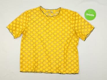 żółte bluzki z krótkim rękawem: ONLY, Bluzka damska, rozmiar M — 2