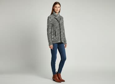 kurtka zimowa dobermans aggressive: Cipo & Baxx, Kardigan damski, rozmiar M — 7