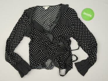 czarne bluzki w biale grochy: H&M, Bluzka damska, rozmiar S — 2