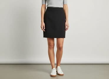 spódnice midi plisowane czarne: CAMAIEU, Spódnica damska, S — 6