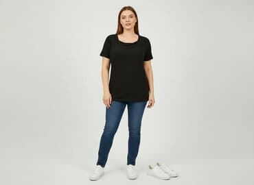 koszulki bez rękawów damskie emporio armani underwear: Easy Wear, T-shirt damski, rozmiar XL — 1