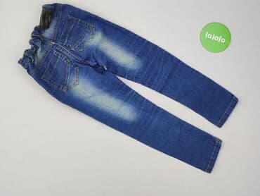 spodnie z ozdobami: Spodnie jeansowe, Minoti, 7 lat, 122, stan - Bardzo dobry — 3