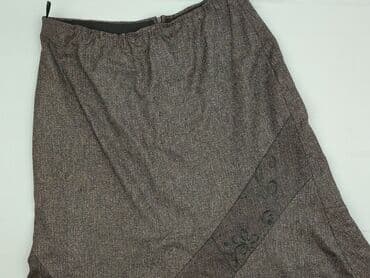 spódnice brązowa midi: Spódnica damska, rozmiar 4XL — 2