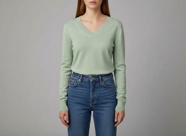 zielona bluzka sinsay: Sinsay, Sweter damski, rozmiar 2XS — 7