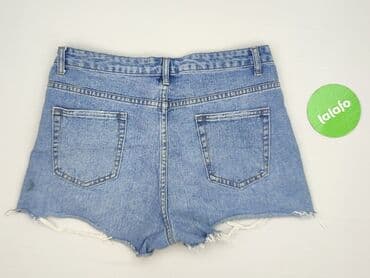 szerokie krótkie spodenki jeansowe: Shorts for women, size L — 4