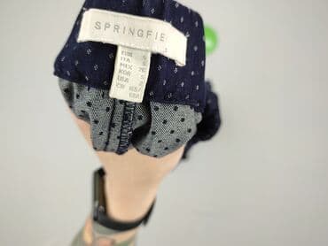 woskowane legginsy z wysokim stanem zara: Springfield, Spodnie materiałowe damskie, rozmiar S — 4