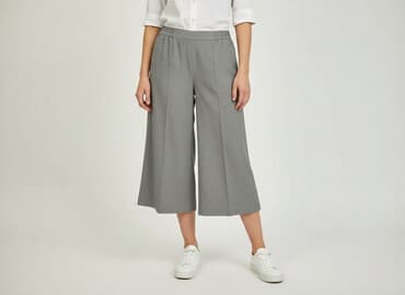 kuloty damskie jeansy: Classic, Spodnie 3/4 damskie, rozmiar S — 8