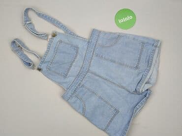 jeansy z wiazanymi nogawkami: Ogrodniczki damskie, rozmiar L — 2