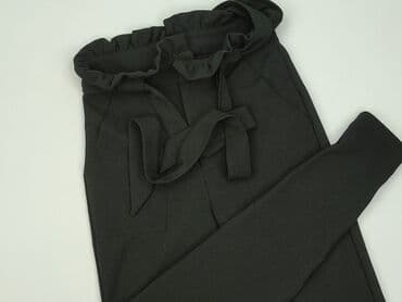 spodnie paperbag dla kogo: Spodnie materiałowe damskie, rozmiar S — 1